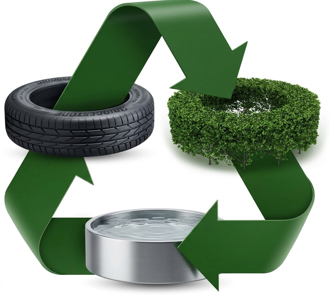 Reciclaje industrial de caucho